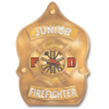 Gold Junior Firefighter Plastic Fire Helmet